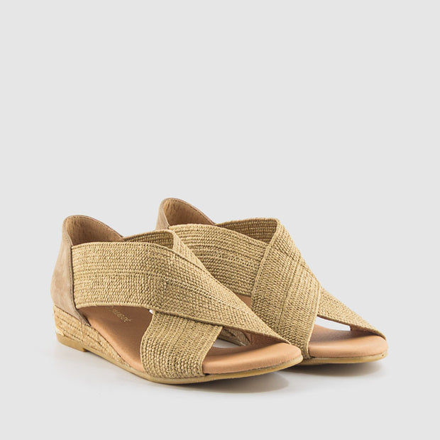 SANDALIA ELASTICOS TAUPE