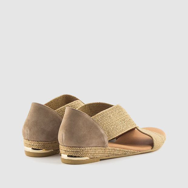 SANDALIA ELASTICOS TAUPE
