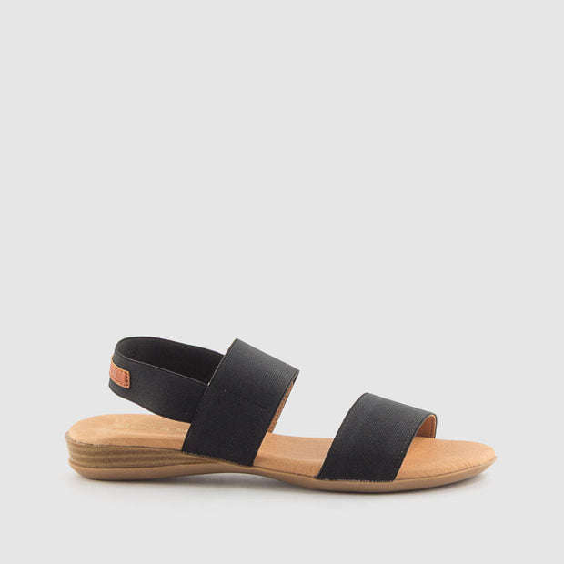 SANDALIA ELASTICO NEGRO