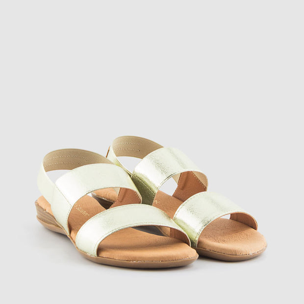 SANDALIA ELASTICO PLATINO