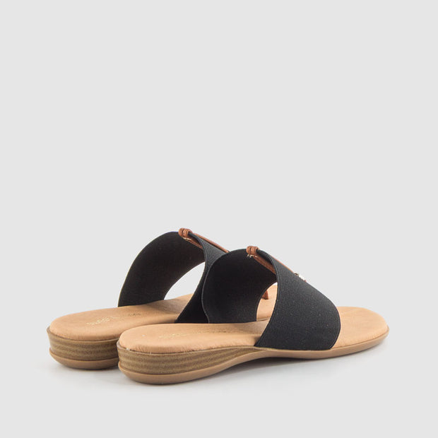 SANDALIA ELASTICO NEGRO