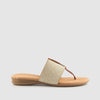 SANDALIA ELASTICO LINO NATURAL