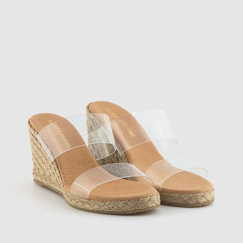 SANDALIA CUNYA VINILO TRANSPA