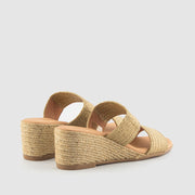 SANDALIA TRENZA RAFIA TAUPE