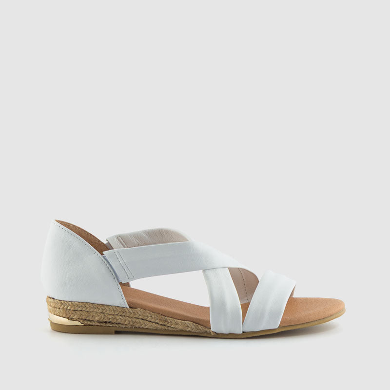 SANDALIA PIEL BLANCO