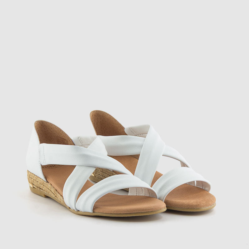 SANDALIA PIEL BLANCO