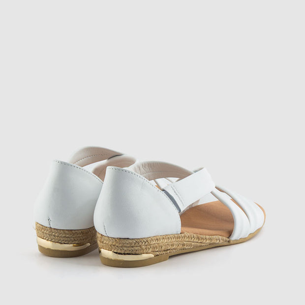 SANDALIA PIEL BLANCO