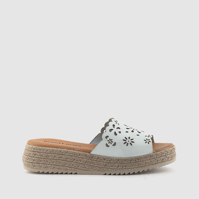 SANDALIA PIEL BLANCO