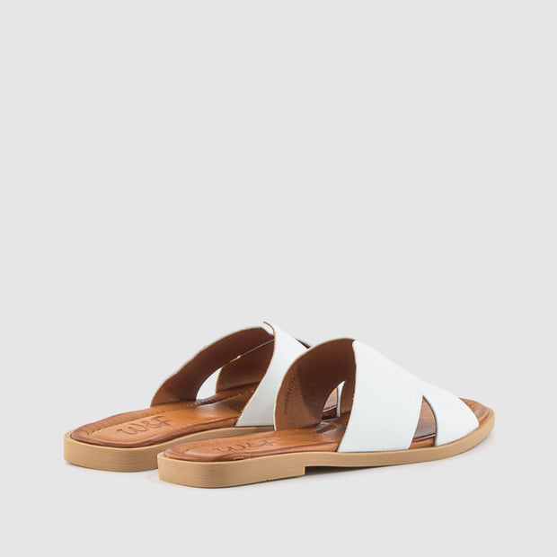 SANDALIA PIEL BLANCO