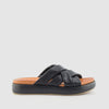 SANDALIA PIEL NEGRO