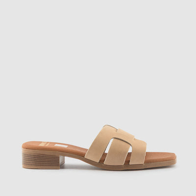 SANDALIA NOBUCK TAUPE