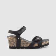 SANDALIA CUNYA PIEL NEGRO