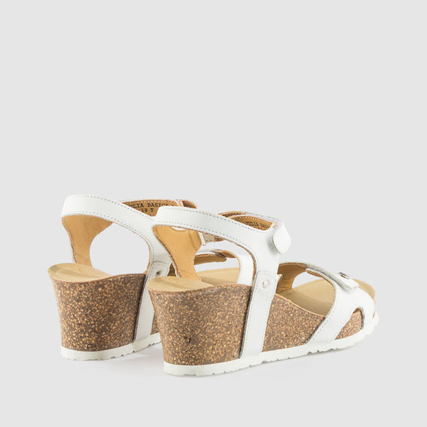 SANDALIA CUNYA PIEL BLANCO