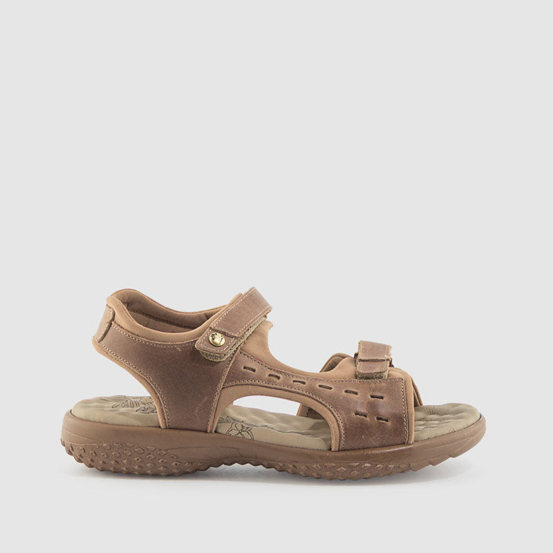 SANDALIA NOBUCK TAUPE