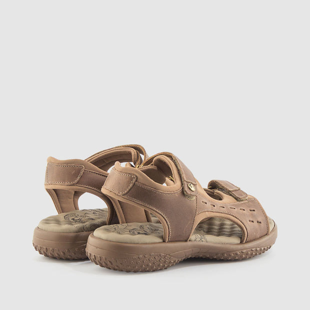 SANDALIA NOBUCK TAUPE