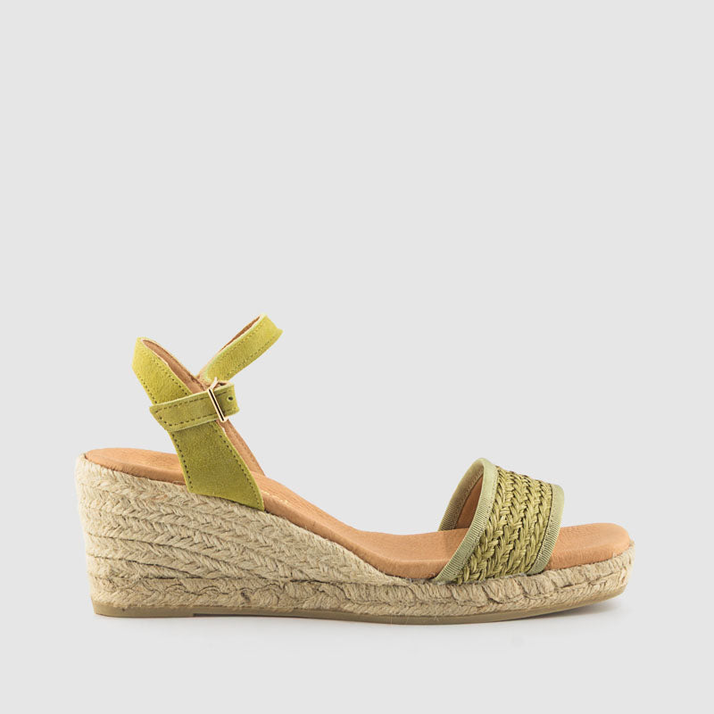 SANDALIA RAFIA VERDE