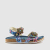SANDALIA 3 FLOR PIEL JEANS