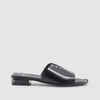 SANDALIA TACHAS PIEL NEGRO