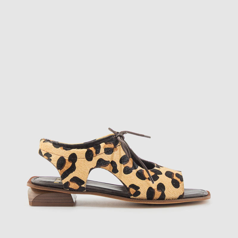 SANDALIA CORDON PIEL LEOPARDO