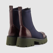 BOTIN CREMALLERA PIEL MULTICOLOR