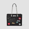 BOLSO NYC TOTE BLACK SILVER