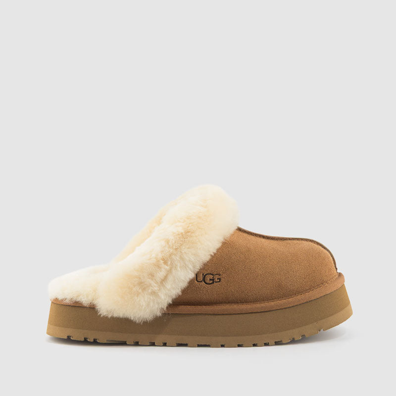 Zueco plataforma "DIQUETTE" chestnut