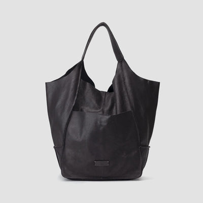 BOLSO SHOPPER PIEL NEGRO