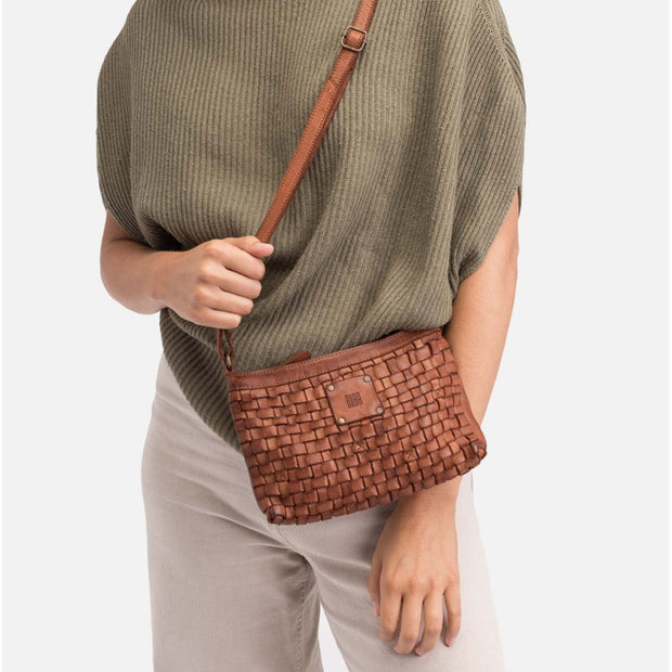 BOLSO MINIBAG TRENZA CUERO