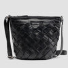 BOLSO CROSS TIRAS PIEL NEGRO