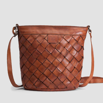 BOLSO CROSS TIRAS PIEL CUERO