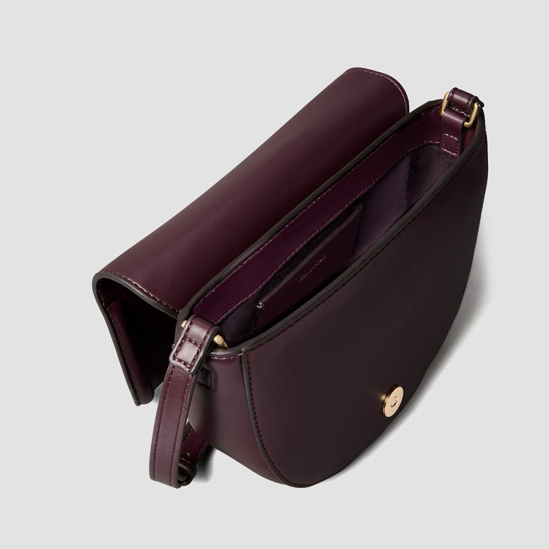 BOLSO SADDLE  BOLD FUDGE BURDEOS