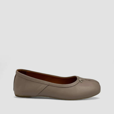 BAILARINA DEDO PIEL TAUPE