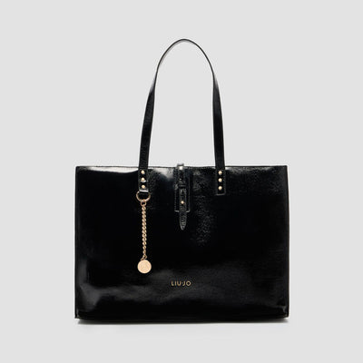 BOLSO TOTE TACHAS NEGRO