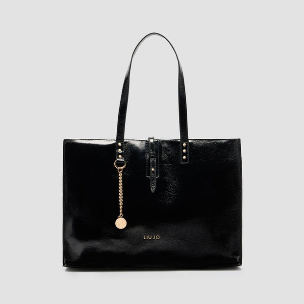 BOLSO TOTE TACHAS NEGRO