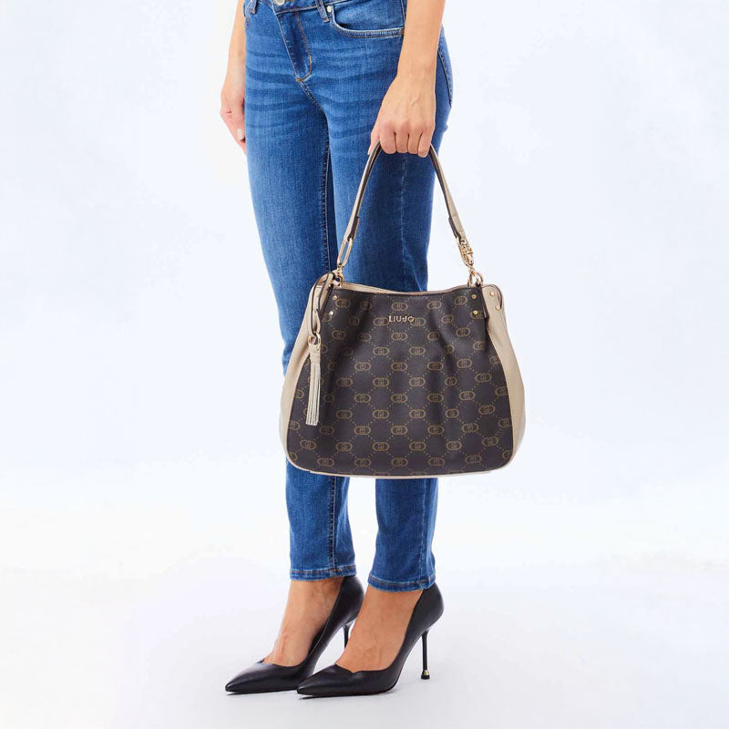 BOLSO SATCHEL COMBI MORO NEUTRO