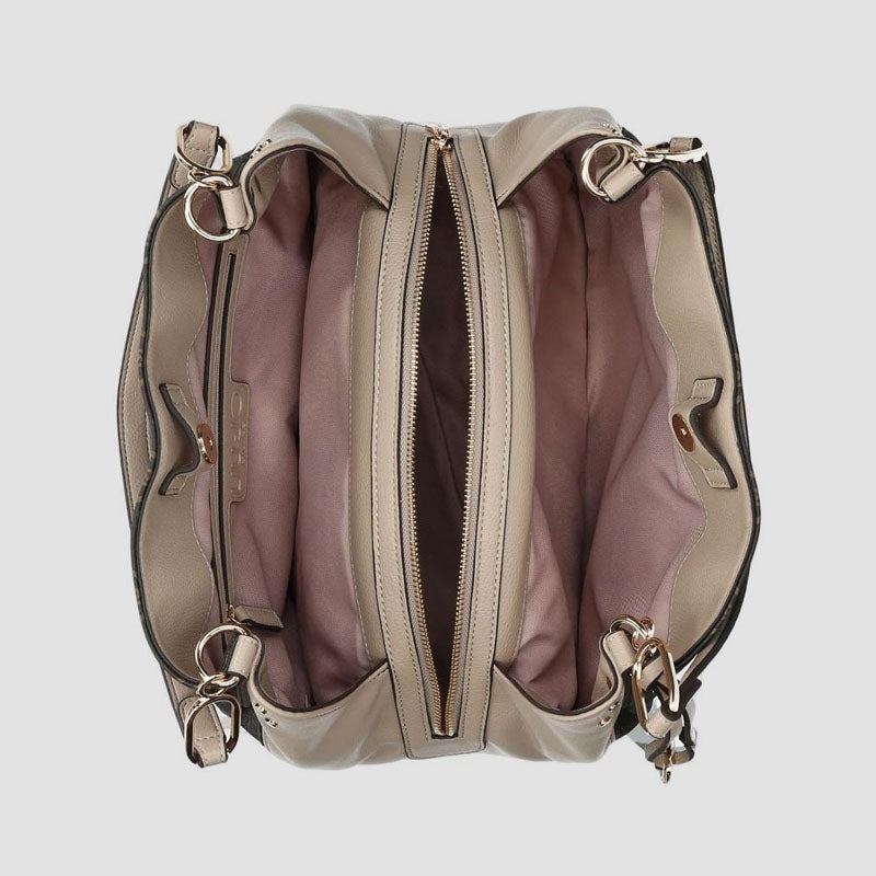 BOLSO SATCHEL COMBI MORO NEUTRO