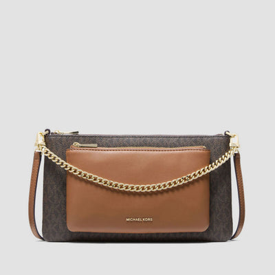 BOLSO JET SET MD PCKT CONV XBODY BRN/ACO
