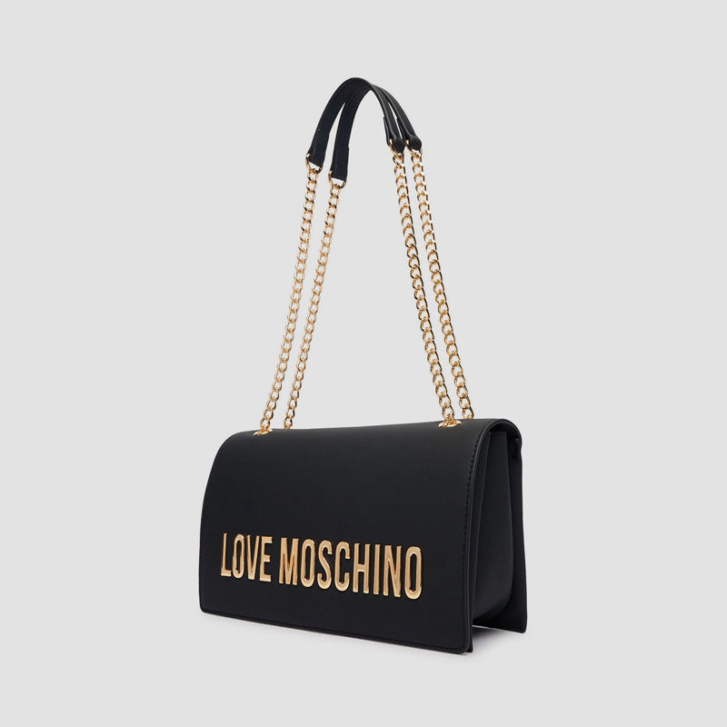 BOLSO PU GRSD NERO GALV. ORO