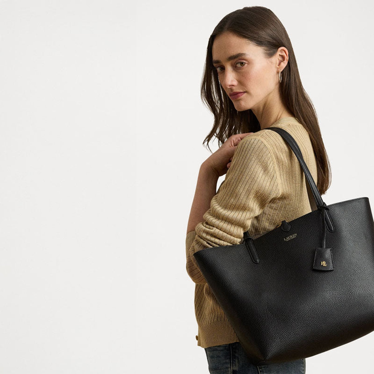 RALPH RVRSBLE-TOTE BLACK-TAUPE BLACK TAUPE-1